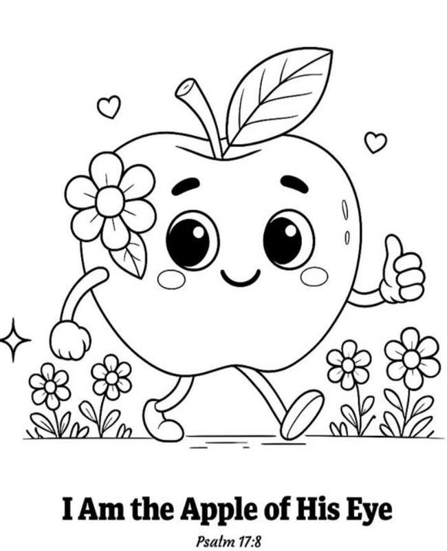 Tranh Tô Màu Quả Táo