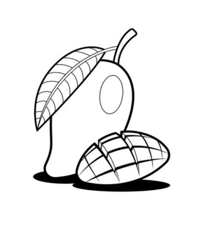 Tranh Tô Màu Quả Xoài