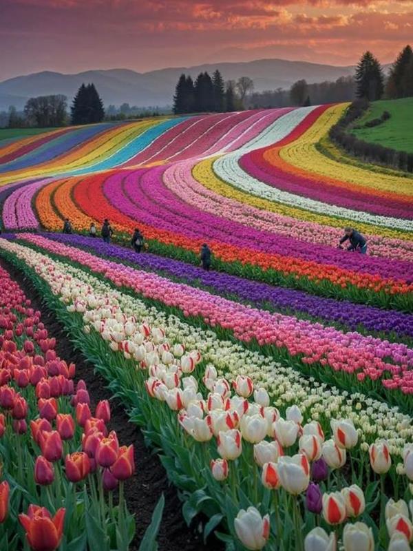 Hình Ảnh Cánh Đồng Hoa Tulip