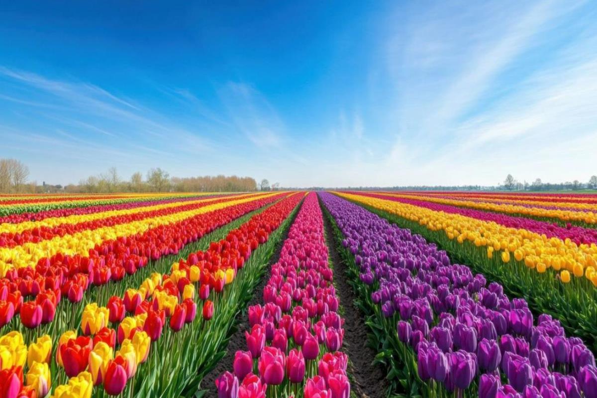 Hình Ảnh Vườn Hoa Tulip
