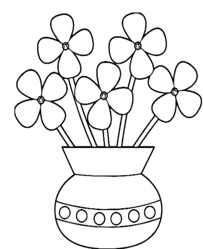 Tranh Tô Màu Bình Hoa