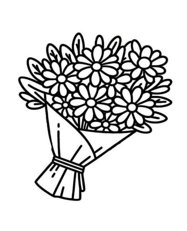 Tranh Tô Màu Bông Hoa Tặng Mẹ