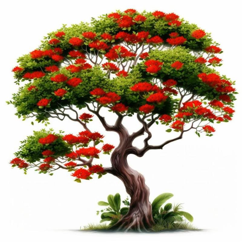 Tranh Vẽ Cây Phượng