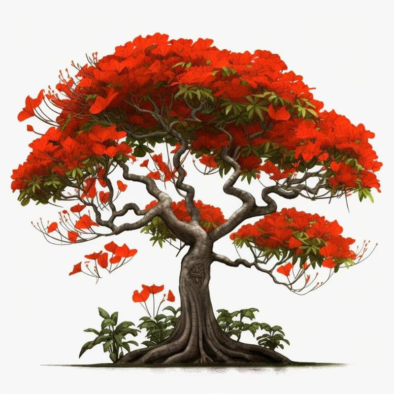 Tranh Vẽ Cây Phượng