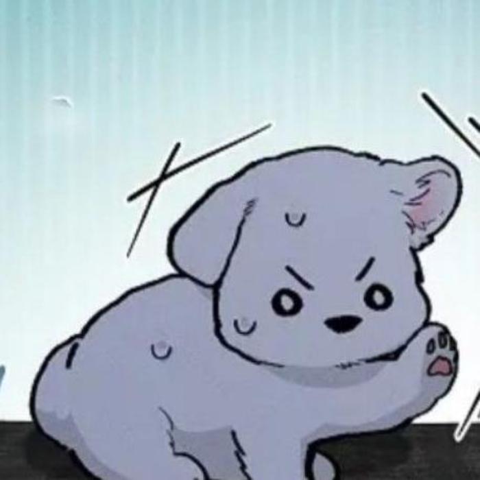 Hình ảnh chó cún ngu chibi