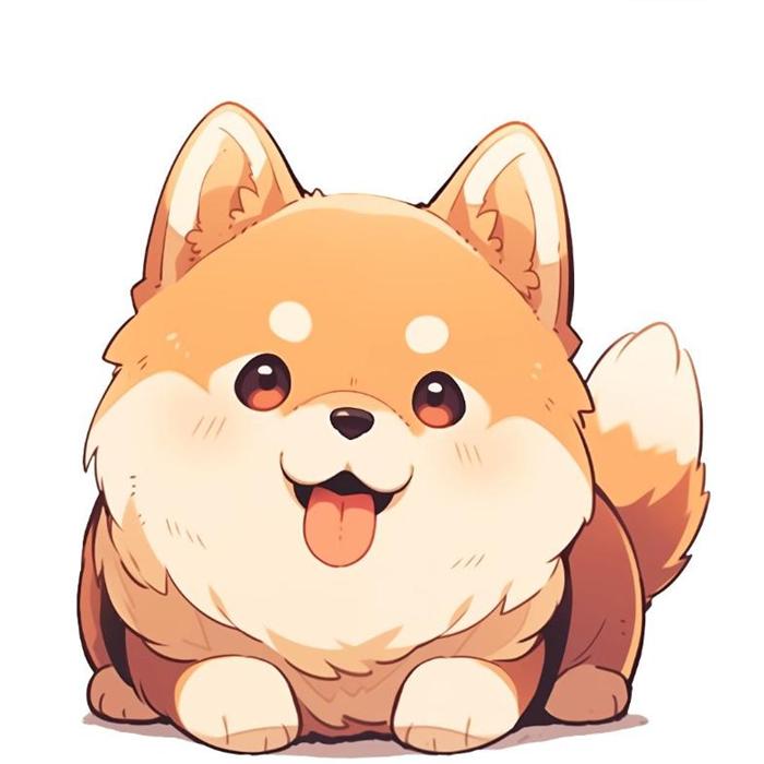 Hình ảnh chó Shiba chibi cute