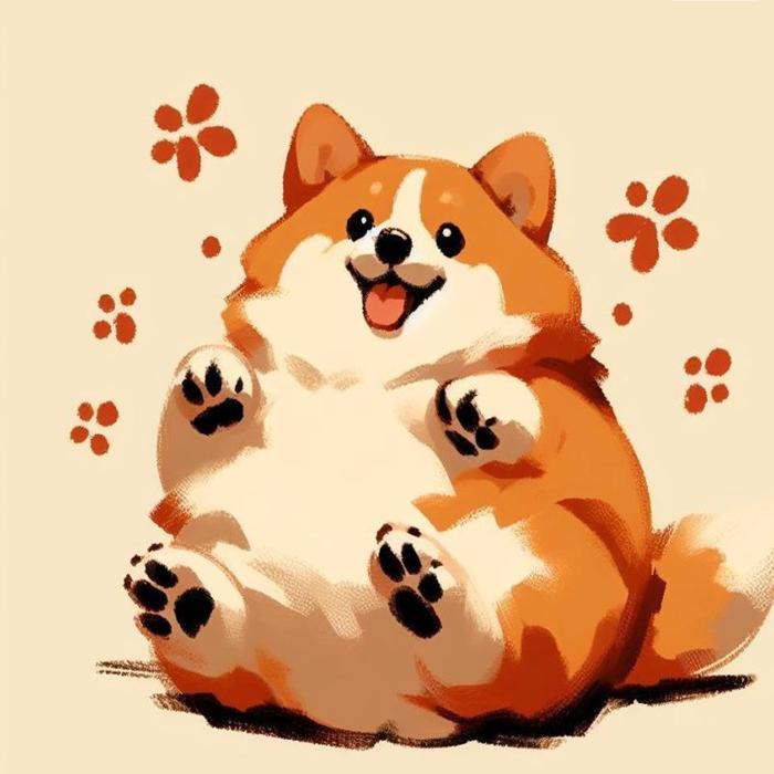 Hình ảnh chó Shiba chibi cute