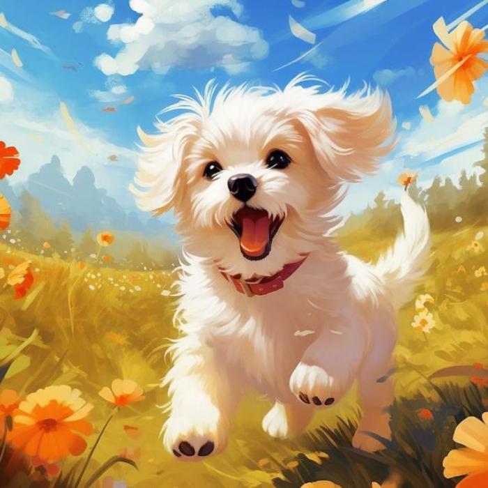 Hình ảnh con chó anime