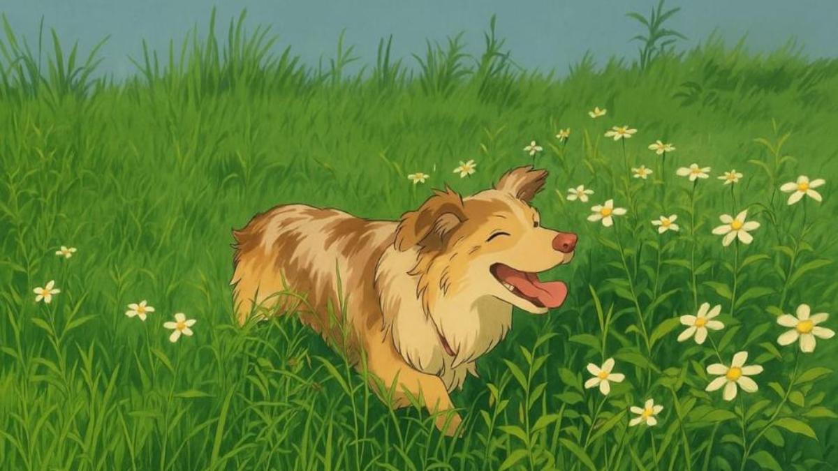 Hình nền chó anime cute cho máy tính full HD 
