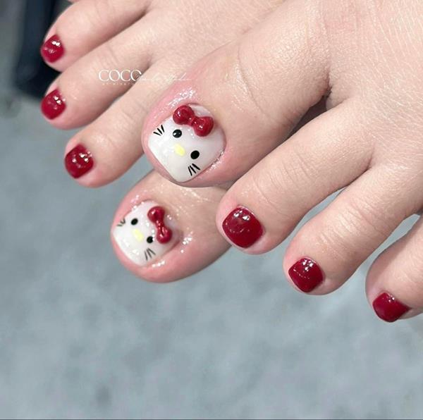 Nail chân cute cho học sinh cấp 2