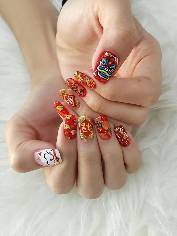Nail tay tết 2023