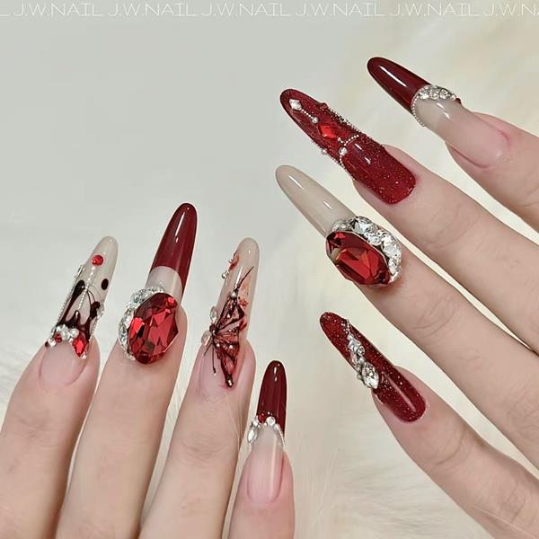 Ghim Ngay 1001+ Nail Màu Đỏ Đính Đá – Mẫu Nail Đẹp Mọi Cô Gái Nên Thử