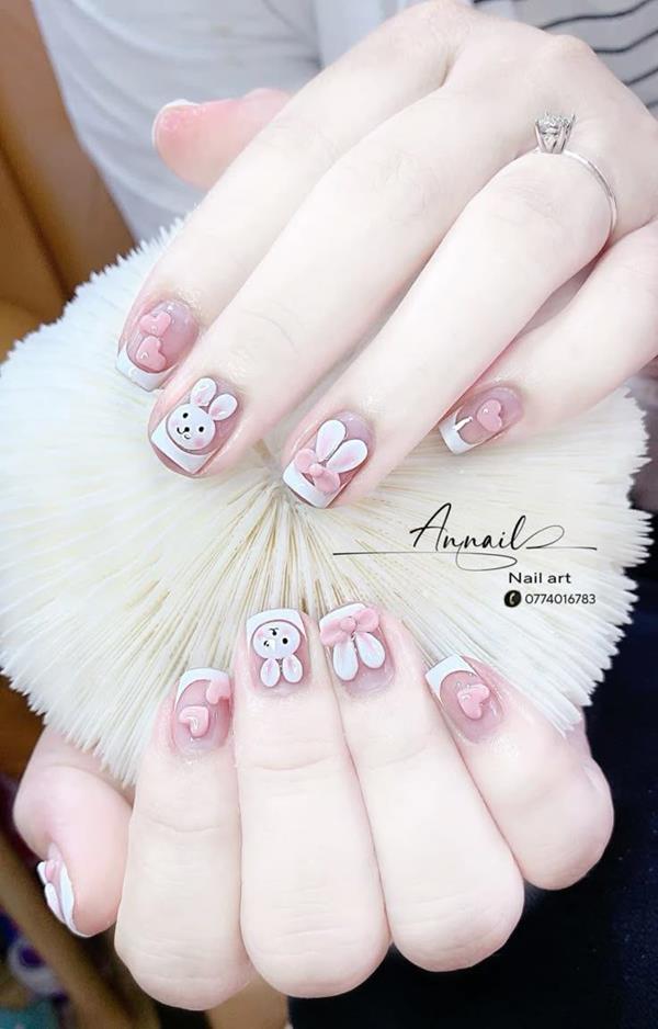 Nail xinh dễ thương cho học sinh