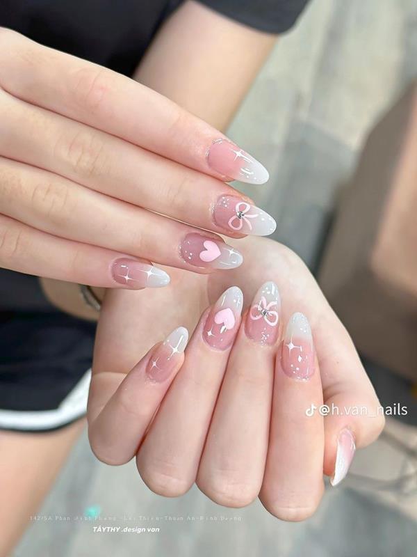 Nail ngắn móng nhọn tròn dễ thương