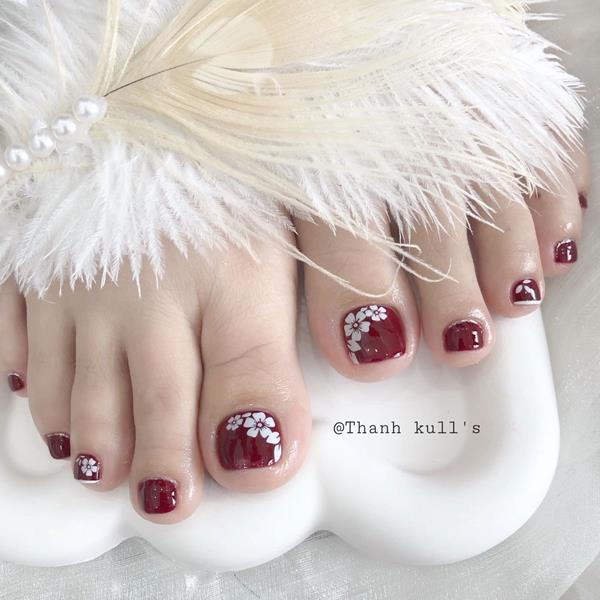 Nail chân tết 2022 