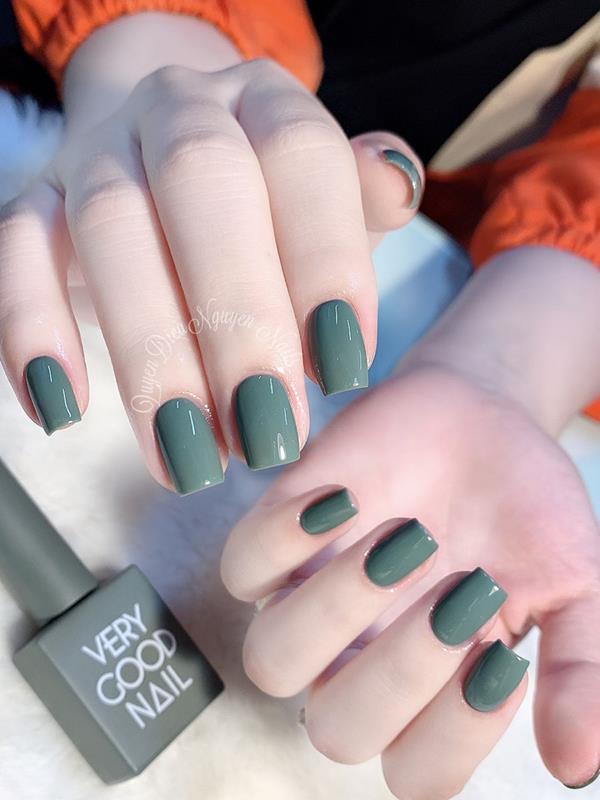 1234+ Mẫu Nail Màu Xanh Rêu – Móng Cực Xinh Khiến Dân Mạng Phát Cuồng